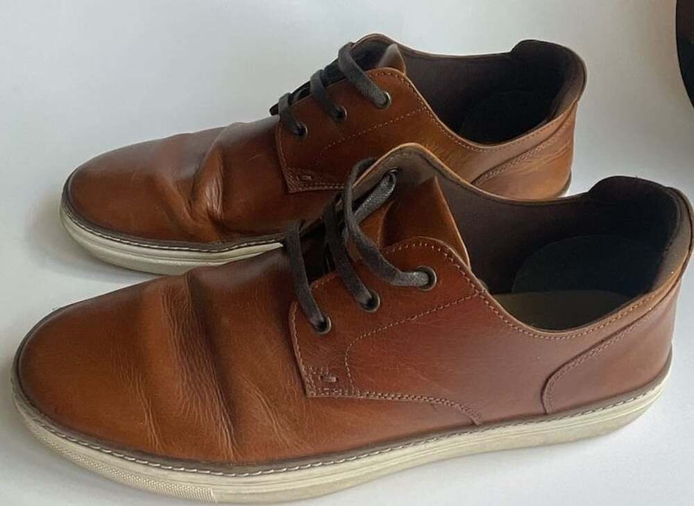 Franco Fortini Cognac Brown Maxx Sneaker Lace-Up Dress Shoes